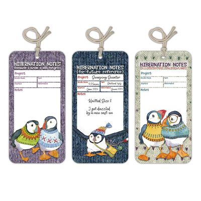 Emma Ball "Woolly Puffins" Hibernation Tags (pack of 12)