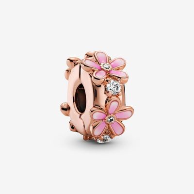 Pink Daisy Spacer Clip