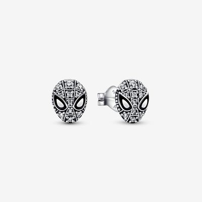 Marvel Spider-Man Mask Pav&eacute; Stud Earrings