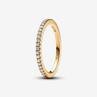 Sparkling Band Ring - Gold Plated