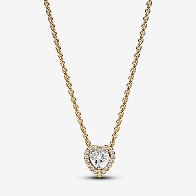 Sparkling Heart Collier Necklace Gold plated