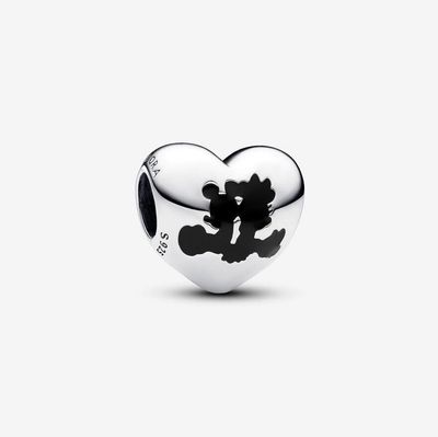 Disney Mickey Mouse &amp; Minnie Mouse Heart Charm