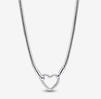 Heart Closure Snake Chain Necklace