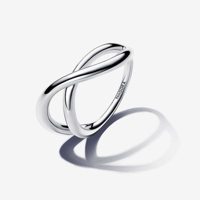 Organically Shaped Infinity Ring