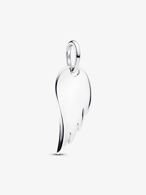 Engravable Angel Wing Tag Pendant