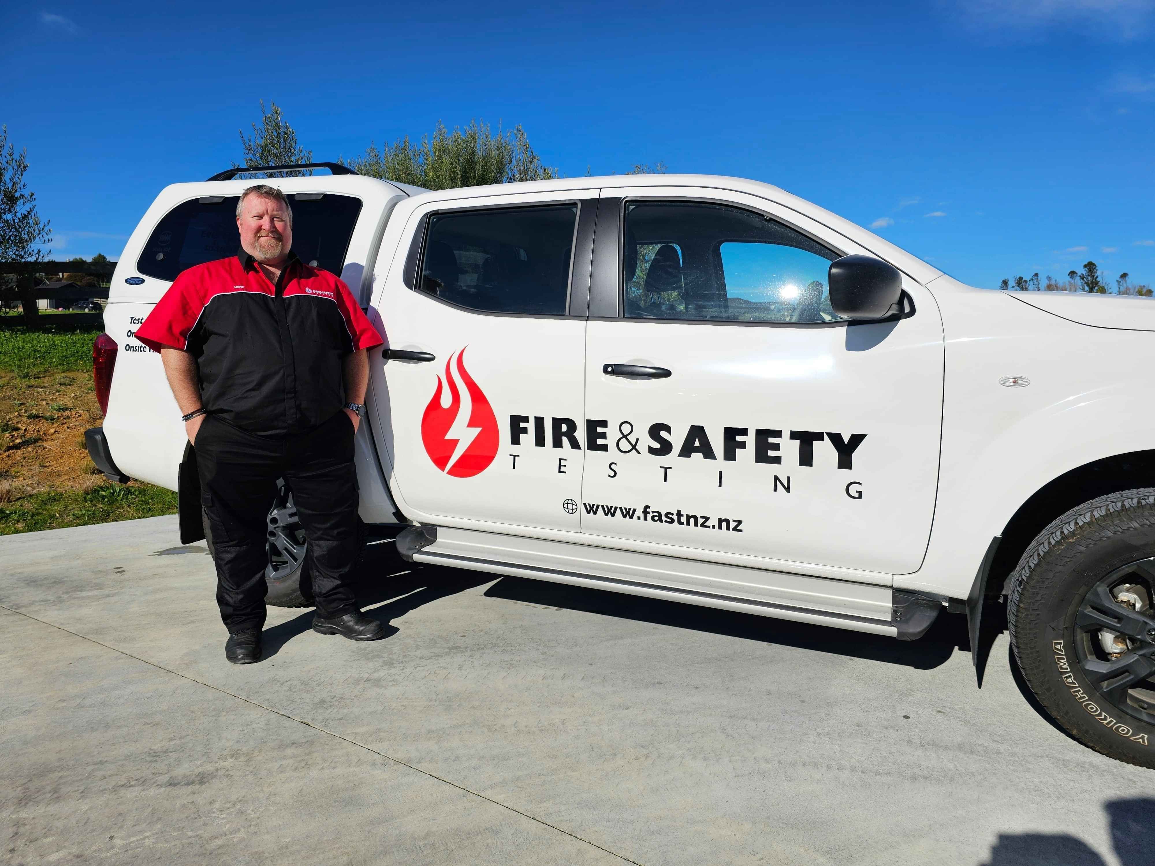 Heinz Kruger, Fire & Safety Testing, Palmerston North, Hastings & Wellington 