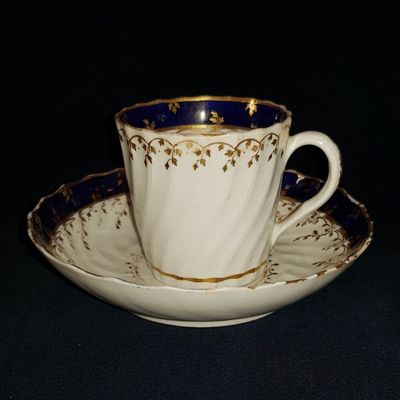 Worcester Coffee Can And Saucer