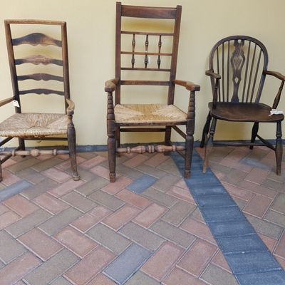 Three English Country Chairs
