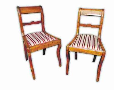 Set Of 6 Original German Biedermeier Chairs