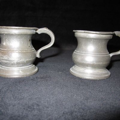 Two Small Pewter Measures