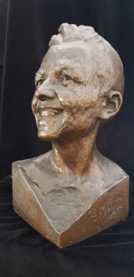 Barbara Morell &quot;Young man, laughing&quot;