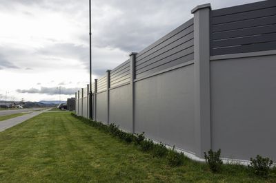 Solid Panel with Slats Fence