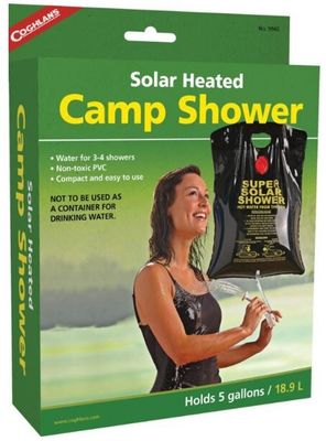 Solar Heated Camp Shower