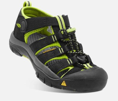 Keen Youth Newport Black/Lime green