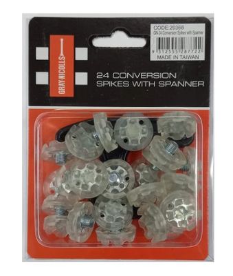 Rubber Conversion Spikes Packet Of 24 With Spanner