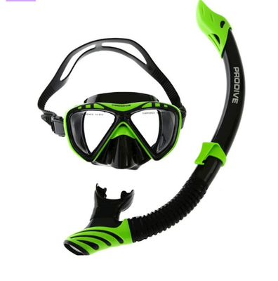 Pro Dive Twin Lens Prem Silicone Mask/Snorkel Set