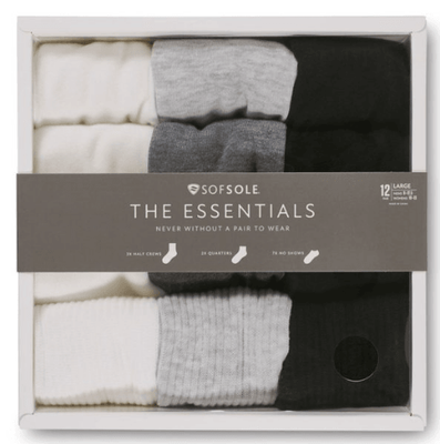 SofSole The Essentials 12 Pack Socks