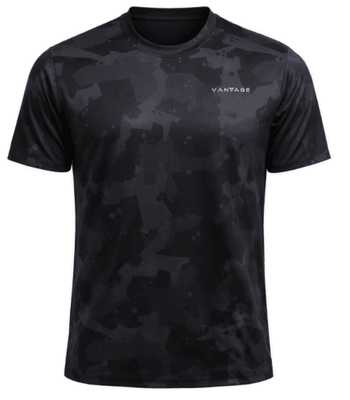 Vantage Performance GRPHC Training T-Shirt - Charcoal Black/Slate Grey