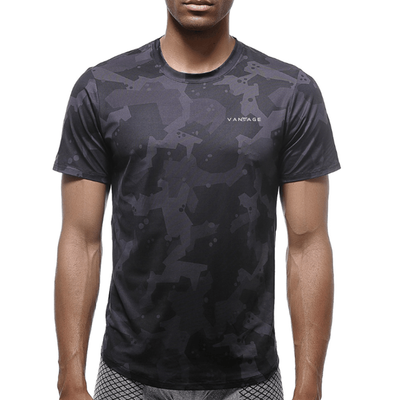 Vantage Performance GRPHC Training T-Shirt - Charcoal Black/Slate Grey