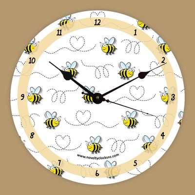 Clock 12&quot; - Busy Bees