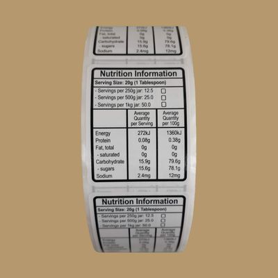 Nutritional Labels (10 pack)