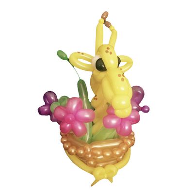 Funky Giraffe - Choose the colour of the flowers