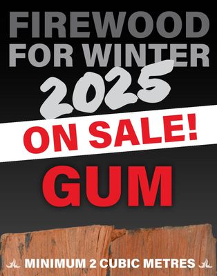 GUM - WINTER 2025 FIREWOOD &ndash; per cubic metre