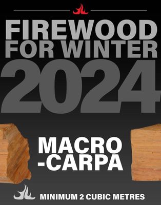 MACROCARPA &ndash; WINTER 2024 FIREWOOD per cubic metre: