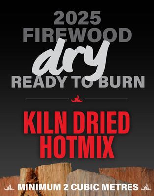KILN DRIED PINE + NATURALLY SEASONED GUM Hotmix - $180 per cubic metre