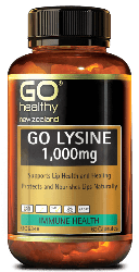Go Healthy Lysine 1000mg 60 Capsules
