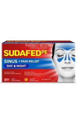 Sudafed PE Day and Night 24 Tablets