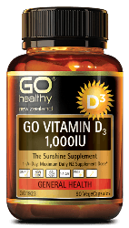 Go Healthy Vitamin D3 1000iu 90 Capsules