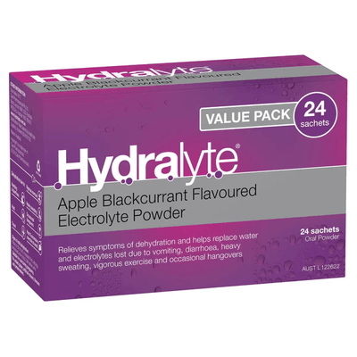 Hydralyte Apple/Blackcurrant 24 Sachets