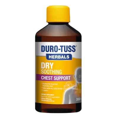 Duro Tuss Herbals Dry Soothing Chest Support 350ml