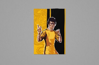 Bruce Lee Digital Illustration