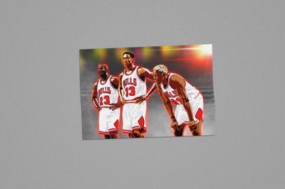 Chicago Bulls Big 3 Digital Illustration