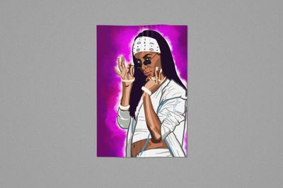 Aaliyah Digital Illustration