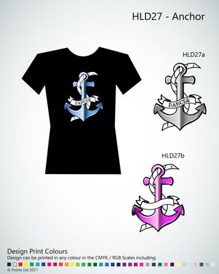 Highland Dance Tshirt printed with &quot;Anchor&quot; design