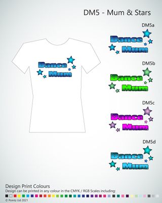 Entourage Tshirt printed with &quot;Mum &amp; Stars&quot; design