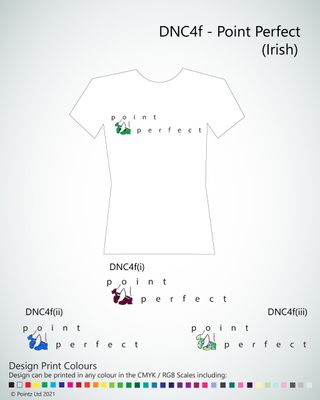 Dance Tshirt printed with &quot;Point Perfect (Irish)&quot; design