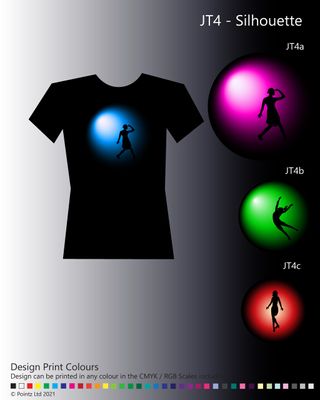 Jazz &amp; Tap Tshirt printed with &quot;Silhouette&quot; design