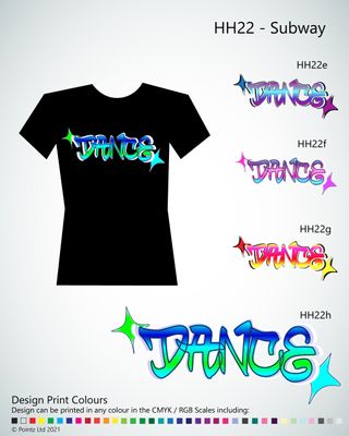 HipHop Tshirt printed with &quot;Subway&quot; design