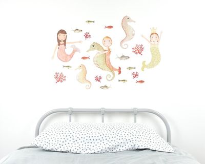 Mermaid wall decals