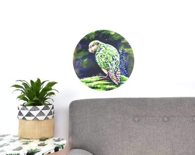 Kakapo wall decal dot