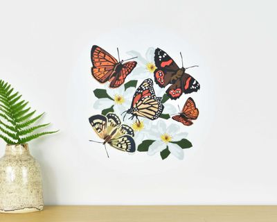 Butterflies of Aotearoa wall decal