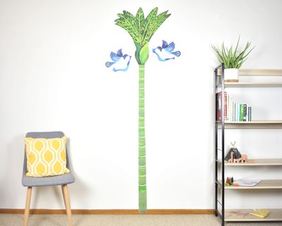 Growth chart decal - Nikau Palm tree