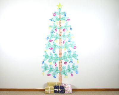 Christmas tree wall decal