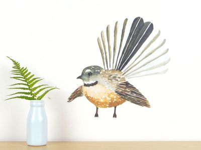 Fantail wall decal | Fantail wall art