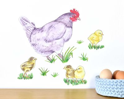 Chicken wall decals