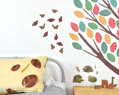 Monarch butterfly wall decals